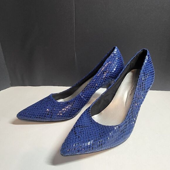 Christian Siriano Blue High Heel Pump Shoes - Picture 1 of 9